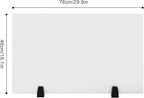 2 Pack Clamp-on Desk Privacy Panels, Frosted Acrylic Desk Dividers for Office School Call Center Reception Area, Noise and Visual Distractions Reducing Table Divider- 30" x 18"