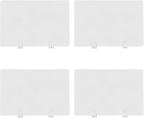 4 Pcs Desk Divider Privacy Panel, 23.6”L X15.8”W Frosted Acrylic Desk Privacy Panels with 8 Clamps for Offices Schools Call Centers (Frosted Color)