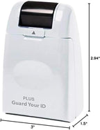 Guard Your ID Wide Stamp Roller for Identity Protection, White