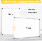 AMUSIGHT 2 Pack Double-Sided Magnetic Whiteboard, 48" x 36" Dry Erase Board, Aluminum Frame White Board for Wall, Hanging Mounting White Board Dry Erase Marker Board for Office, School, Home