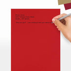LUXPaper 8.5" x 11" Paper | Letter Size | Ruby Red | 80lb. Text | 250 Qty