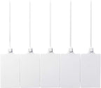 400Pcs Plastic Seals Shipping Label Tags, Writable Marker Big Sign Tie for Logistics, 255mm Total Length Self Locking Inventory Waterproof Tag Fastener with 3 Marker Pen (White)