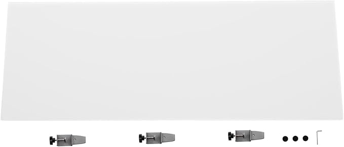 Desk Divider for Students and Desk Privacy Panel, Frosted Acrylic Plexiglass Shield with Clamps for Offices Schools Call Centers, Ideal Cubicle Light Shield - 60”L X22”W