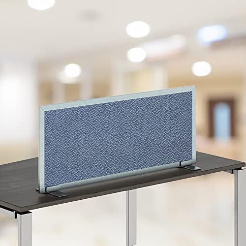 OBEX Acoustical Free Standing Privacy Screen, Cubicle Accessories Desk Privacy Panel, Desk Dividers for Office, Office Furniture Partitions Portable Sound Proof Dividers, 12" x 66", Twilight