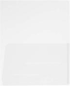 JAM PAPER Plastic Light Weight Flexible Two Pocket Presentation Folders - Clear - 6/Pack