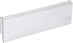 Acrylic Partition Name Plate Holders - Single Sided 8-1/2" Wide x 2" high (25 - PK, 1/4" Cubicle Wall) by Plastic Products Mfg.