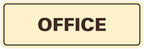 Signs ByLITA Standard Office Sign - Professional Business Signage - Easy to Install (Ivory/Dark Brown) - Large 1 Pack