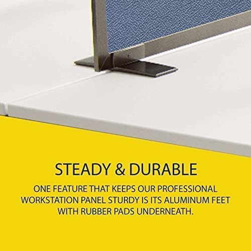 OBEX Acoustical Free Standing Privacy Screen, Cubicle Accessories Desk Privacy Panel, Desk Dividers for Office, Office Furniture Partitions Portable Sound Proof Dividers, 24" x 24", Twilight