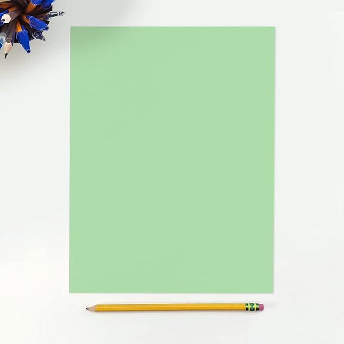 LUXPaper 8.5" x 11" Paper | Letter Size | Pastel Green | 60lb. Text | 500 Qty