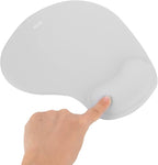 xinidc Ergonomic Computer Mouse Pad with Wrist Rest Support, Pain Relief Mouse Pad with Non-Slip PU Base for Home Office Working Studying (Gray)