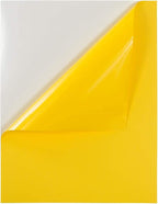 JAM PAPER Full Sheet Shipping Labels - Printable Sticker Paper - 8 1/2 x 11 - Yellow - 10 Full Pages/Pack
