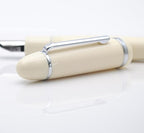 JINHAO X159 Fountain Pen (F Nib 0.5mm, Ivory White with Silvery Clip)