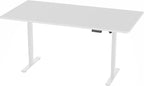 VIVO Large Electric 83 x 30 in Standing Desk, Memory Height Adjustment, 1B Series, Holds 220 lbs, White Top White Frame, DESK-KIT-1W8W