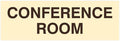 Signs ByLITA Basic Conference Room Sign (Ivory/Dark Brown) - Small