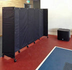 Versare MP10 Portable Folding Wall Partition | Economical 5 Panel Design | Portable Room Divider On Wheels | Adjustable, Freestanding Setup | Multiple Widths