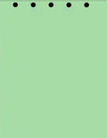 Limited Papers(TM) Writing and Copy Paper, Variation of Colors 8.5" x 11", 5 Hole Top-Punched, 20 Pound Text, 500 Sheets Per Ream. (500, Green)