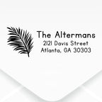 Custom Floral Address Stamp | Choose from 12 Designs | Multiple Ink Color Options | Envelope Return Address Stamp for Couple or Family (Design 10, Extra Large)