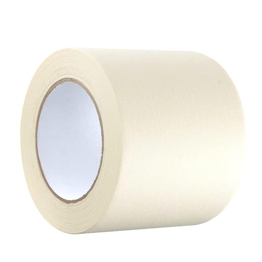 GTSE Extra Wide Masking Tape, Bulk Contractors Pack, 4 inch x 55 Yards (164 ft), Multi-Surface Adhesive Painting Tape, 12 Rolls, Full Carton