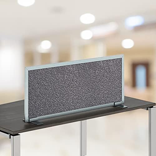OBEX Acoustical Free Standing Privacy Screen, Cubicle Accessories Desk Privacy Panel, Desk Dividers for Office, Office Furniture Partitions Portable Sound Proof Dividers, 12" x 60", Graphite