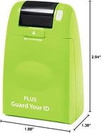 Guard Your ID Identity Protection Stamp Roller, Green