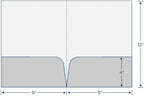 JAM PAPER Custom Printed Semi-Gloss Folders with Round Corner Pockets - Personalized Logo & Text - 10pt C2S - White - 100/Pack
