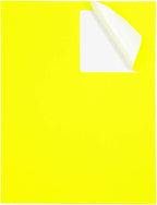 JAM PAPER Shipping Address Labels - Large - 3 1/3 x 4 - Neon Fluorescent Yellow - 120/Pack