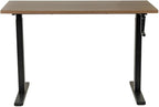 American Furniture Classics OS Home and Office 23004K Desk and Privacy Screen, Danish Walnut and Blue Fabric