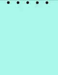 Limited Papers(TM) Writing and Copy Paper, Variation of Colors 8.5" x 11", 5 Hole Top-Punched, 20 Pound Text, 500 Sheets Per Ream. (2500, Turquoise)