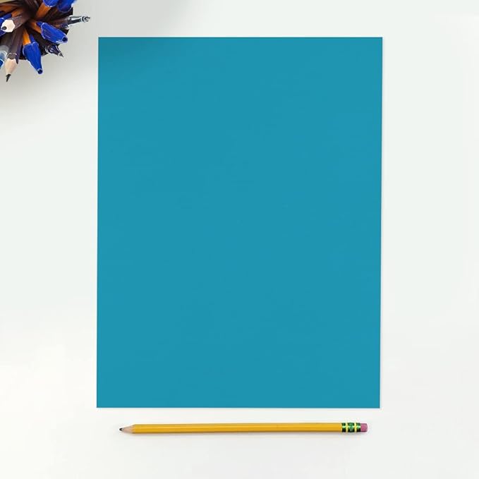 LUXPaper 8.5" x 11" Paper | Letter Size | Bright Blue | 60lb. Text | 1,000 Qty