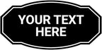 Custom Victorian Wall or Door Sign – Personalized Plastic Sign with Your Text – Easy to Install with Strong Double-Sided Tape – Indoor/Outdoor Use – Made in the USA