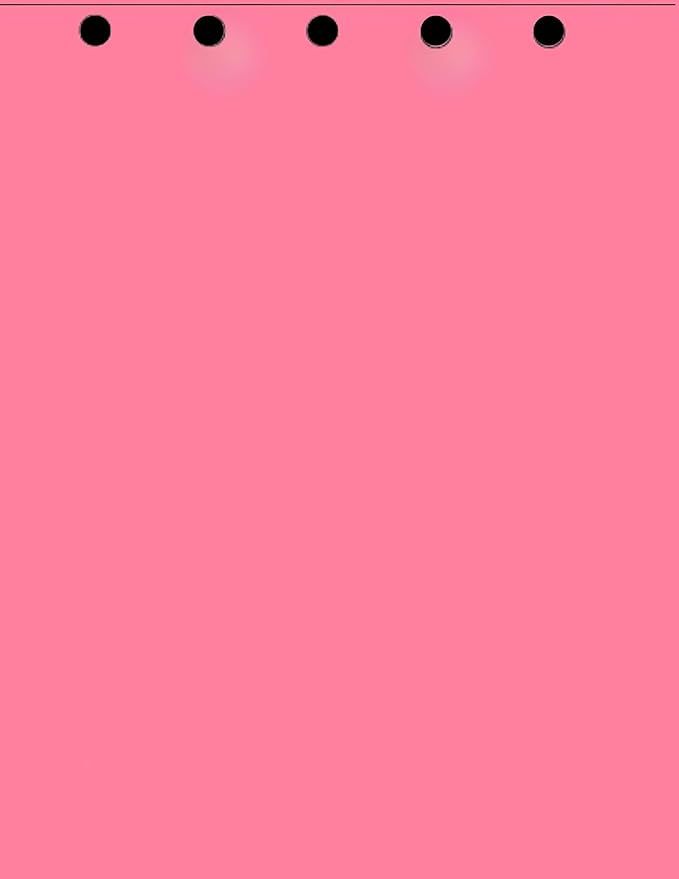 Limited Papers(TM) Writing and Copy Paper, Variation of Colors 8.5" x 11", 5 Hole Top-Punched, 20 Pound Text, 500 Sheets Per Ream. (2500, Cherry)
