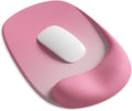 ErgoEase Ergonomic Mouse Pad with Gel Wrist Support - Premium Lycra Fabric, Non-Slip, Ideal for Laptop & Desktop, Office & Gaming，Desk Accessories (06Blush Horizon)
