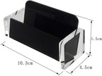Startbuymore Acrylic Business Card Holder For Desk, Clear Business Cards Display Holders Stand - Stylish Access Display For Desk Business Card Stand(black)