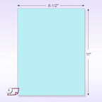 NextDayLabels - Pack of 500 Sheets 8-1/2" x 11" Letter Size CFB NCR (Carbon-Less) Paper, for Laser or Ink Jet Printer (Blue CFB)