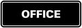 Signs ByLITA Standard Office Sign - Professional Business Signage - Easy to Install (Black) - Small 1 Pack
