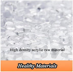 Frosted Acrylic Desk Divider - Free Standing Privacy Panel for Office & Home - Portable Student Test Shield - Enhance Focus & Productivity with Stylish Partition