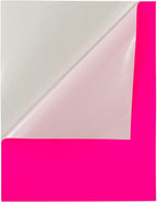 JAM PAPER Full Sheet Shipping Labels - Printable Sticker Paper - 8 1/2 x 11 - Neon Pink - 10 Full Pages/Pack