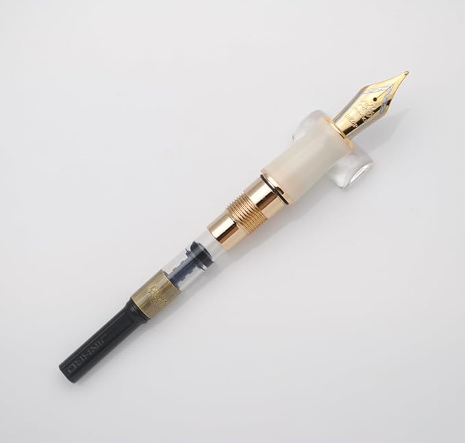 JINHAO 100 Fountain Pen with Ink Converter (Medium Nib 0.7mm, Red White Koi-A)