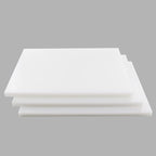 CMI Commercial Grade Cutting Board for Kitchens,Cutting Board Set,Thick White Plastic Chopping Board,20 x 15 x 1 Inch, White-Color 3 of Pack Set,Professional for Restaurants,NSF Certified