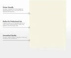 LUXPaper 8.5" x 11" Classic Crest Paper | Letter Size | Natural White | 24lb. Text | 500 Qty