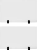 Desk Divider, 30 x 18 inch Acrylic Desk Privacy Panels, Privacy Desk Screen, Frosted Acrylic Partitions with Clamps Acrylic Table Top Sneeze Guard for Offices Schools (2PCS)