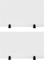 Desk Divider, 30 x 18 inch Acrylic Desk Privacy Panels, Privacy Desk Screen, Frosted Acrylic Partitions with Clamps Acrylic Table Top Sneeze Guard for Offices Schools (2PCS)