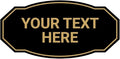 Custom Victorian Wall or Door Sign – Personalized Plastic Sign with Your Text – Easy to Install with Strong Double-Sided Tape – Indoor/Outdoor Use – Made in the USA