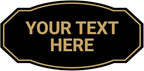 Custom Victorian Wall or Door Sign – Personalized Plastic Sign with Your Text – Easy to Install with Strong Double-Sided Tape – Indoor/Outdoor Use – Made in the USA