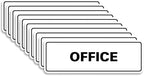 Signs ByLITA Standard Office Sign - Professional Business Signage - Easy to Install (White) - Large 10 Pack