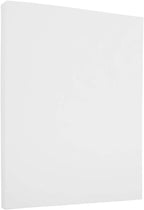 JAM PAPER Strathmore 24lb Paper - 90 gsm - 8.5 x 11 - Bright White Linen - 500 Sheets/Ream