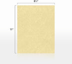 LUXPaper 8.5" x 11" Paper | Letter Size | Gold Parchment | 60lb. Text | 50 Qty