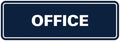 Signs ByLITA Standard Office Sign - Professional Business Signage - Easy to Install (Navy Blue/Gold) - Small 1 Pack