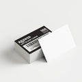 Reskid White Cardstock Thick Paper - Blank Heavy Weight 110 lb Cover Card Stock - 100 Pack (2.5x3.5, Inches)