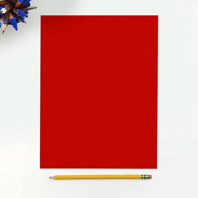 LUXPaper 8.5" x 11" Paper | Letter Size | Holiday Red | 60lb. Text | 500 Qty